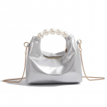 Auk&scaron;tos klasės perlais puo&scaron;ta rankinė moterims, mini grandinėlė, vieno peties, crossbody, maža rankinė, koldūnų rankinė chaki