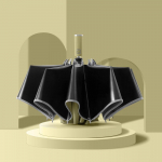 Automatinis automobilinis naujas vinilinis 10 stipinų atvirk&scaron;tinis skėtis su apsiuvimu ir atspindinčiu pavir&scaron;iumi 23 inches