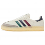 Ronnie Fieg x Clarks x adidas 8th Street Samba Kithmas kolekcija - Daugiaspalvių dryžių vyri&scaron;ki kedai Kreminės spalvos, Chalk-White, Collegiate-Green IE4032 48