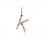 LLOYD Mano Mirksėjimo Raidė K 14K Pakabukas LPT20TK6T_14K 14k