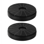 2 vnt. aktyvuotos anglies filtrai virtuvės gartraukio priedams 160x30mm Pakeičiami filtrai su efektyvia kvapų kontrole