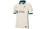 Nike Liverpool FC 2021/22 Dri-Fit Stadium i&scaron;vykos trumpomis rankovėmis mar&scaron;kinėliai &Scaron;viesiai dramblio kaulo spalvos DB2558-111 S