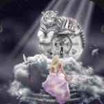 5D &bdquo;pasidaryk pats&ldquo; deimantinis paveikslas &bdquo;Fantasy Tiger&ldquo; Deimantinis siuvinėjimas Siuvinėjimas kryželiu Rankdarbiai Namų apdaila 20X30CM