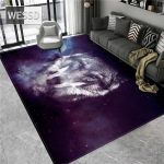 Vilko kilimas 3D gyvūnų grindų kilimėlis vonios kambariui didelis flanelinis kilimas svetainės miegamojo baldams kilimėlis poilsio kilimas prie lovos 160x200cm 1pcs