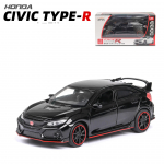 1:32 Scale 2017 Honda Civic Type-R Diecast modelio automobilinis žaislas su atviromis durimis, &scaron;viesa ir garsas vaikams, berniukams, mergaitėms, suaugusiems, vyrams 1/32-15x6.5x5cm
