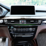 Automobilio anglies pluo&scaron;to tekstūros vidaus centrinio valdymo oro kondicionavimo i&scaron;leidimo angos rėmo dangčio apdaila, skirta BMW X5 X6 F15 F16 2014 - 2017 m.