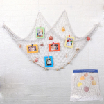 Viduržemio jūros regiono dekoratyvinis žvejybos tinklas Mi&scaron;raus dydžio Viduržemio jūros regiono stiliaus jūrinis dekoratyvinis žvejybos tinklas Sienų apmu&scaron;alai Dekoratyviniai jūros kriauklės 1x2m balta