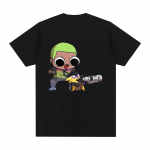 Valorant Gekko mar&scaron;kinėliai Unisex / Moteri&scaron;ki Harajuku Streetwear Graphic Kawaii mar&scaron;kinėliai Unisex Estetiniai anime animaciniai smėlio medvilniniai mar&scaron;kinėliai 2XL