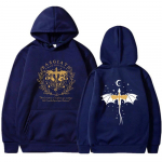 &bdquo;Fourth Wing&ldquo; dvipusiai megztiniai &bdquo;Basgiath War College&ldquo; gobtuvas Unisex megztiniai su gobtuvu &bdquo;Bookish&ldquo; gobtuvas ilgomis rankovėmis megztiniai vir&scaron;us M