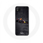 Coque Xiaomi Redmi 9C Formule 1 Max Verstappen F1 noir rouge et jaune juoda