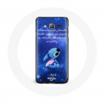 Coque pour Samsung Galaxy j3 2016 Stitch Ohana Citation