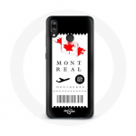 Coque pour Huawei P20 Lite Billet d'avion Montr&eacute;al Canada