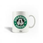 Keraminis puodelis - Starbucks - Mikis Pūkuotukas - 30cl - Galima plauti indaplovėje - Baltas