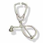 Gydytoja slaugytoja stetoskopas segė smeigtukas Gydytojas medicinos studentas baigimo dovana sidabras