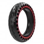 Tvirta padanga, skirta Xiaomi M365 Pro Pro2 elektriniam paspirtukui 8,5 colio korio neslystančia padanga 8,5 colio ratų sprogimui atspari kieta padanga raudona