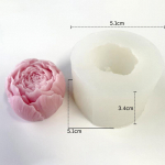 3D Rožės Žvakė Silikoninė Forma Bijūnų Gėlių Žvakė Aromaterapija Gipso Muilo Derva Gimtadienio Vestuvių Dovanos Namų dekoras L