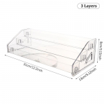3/4/5/6/7 sluoksnių nagų lako stovas Skaidrus kosmetikos vitrinos laikiklis eterinio aliejaus buteliuko laikiklis four layers
