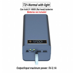 T21 21x18650 žibintuvėlis akumuliatoriaus įkroviklio dėžutė maitinimo bloko laikiklis &bdquo;pasidaryk pats&ldquo; korpuso dėklas, dvigubas USB 18650 baterijos korpusas, saugykla Organizuoti Basic version