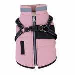 Žiemos &scaron;ilta naminių &scaron;unų palto striukė su D formos žiedu atspindintys &scaron;unų drabužiai mažiems ir vidutiniams &scaron;unims &scaron;uniukų drabužiai naminių gyvūnėlių reikmenys XS