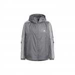 Adidas su trimis juostelėmis su gobtuvu užtraukiama striukė Vyri&scaron;kos striukės Pilka JF3955 L