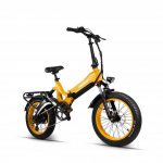 MIHOGO NX Elektrinis dviratis suaugusiems 750W 48V12.8Ah Baterija Miesto elektrinis dviratis 20*4 colių Trijų a&scaron;menų padangos Miesto el. dviratis oranžinė