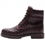 Timberland 6 Colių Premium Batai Austa Oda - Tamsiai Ruda Unisex Sportbačiai TB0A6FD6-W01 40