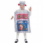 Helovino vaiki&scaron;kas kostiumas Roboto kostiumo rinkinys One size fits all