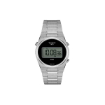 TISSOT PRX Kvarcinis Mechanizmas 100m Vandens Atsparumas Unisex Laikrodis 35mm Juodas Ciferblatas Nerūdijančio Plieno Dėklas T137.263.11.050.00 Black Dial
