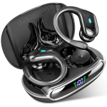 BX30 Ausinės TWS Bluetooth 5.3 Belaidės Sportinės Ausinės LED Skaitmeninis Ekranas HiFi Stereo Triuk&scaron;mo Slopinimas Ausinukai su HD Mikrofonu juoda