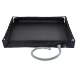 Sulankstomas du&scaron;o padėklas Ne&scaron;iojama du&scaron;o plok&scaron;tė su nutekėjimo žarna Kempingo palapinės grindų pagrindas Lauko du&scaron;o padėklas paplūdimiui, kelionėms, stovyklavimui juoda