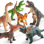 6 vnt. milžini&scaron;ki dinozaurų žaislai Didelės &scaron;velnios dinozaurų figūrėlės Realisti&scaron;ki Juros periodo pasaulio žaislai, skirti vaikams Žaislai Gimimo data