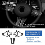 Anglies pluo&scaron;to vairo mygtukų rėmelio apdaila BMW Z4 E85 E86 2003-2008 Roadster interjero apdailai Red raudona