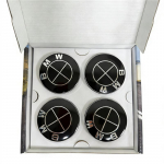 4 vnt. 56/68 mm plaukiojančių ratlankių centrinių dangtelių BMW 50-mečio jubiliejui &ndash; tinka E39 E46 E60 F10 F30 G20 X3 X5 (Automobilių stebulių priedai) (black,4pcs 56mm)