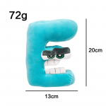 Alphabet Lore Bet yra pliu&scaron;inių žaislų įdaryti gyvūnai Pliu&scaron;iniai lėlės žaislai, dovanos vaikams vaikams E