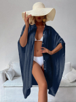 Vasarinis laisvas megztinis Apsauga nuo saulės Moteri&scaron;ka bikinio maudymosi kostiumėlis Tvirtas paplūdimio apdaras Maudymosi kostiumėlis Moteri&scaron;ka kimono suknelė One Size