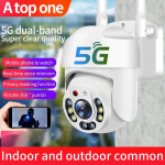 5 GHz ir 2,4 GHz HD spartos kupolinė Wi-Fi IP kamera Lauko garso IR naktinio matymo belaidė kamera AI žmogaus aptikimo 1080P PTZ apsaugos kamera