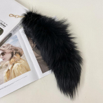 Madinga Big Fox Tail raktų pakabuko krep&scaron;ys Raktų pakabukas Pūkuotas papuo&scaron;imas about 40cm