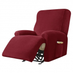Velvet Fabric Recliner kėdės užvalkalas Lazy Boy Relax Atlo&scaron;iamas sofos užvalkalas Elastinis fotelio užvalkalas, skirtas svetainei namuose 4 Seater