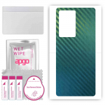 apgo Protective Skin Sticker for the back compatible with ZTE Nubia Z40 Pro, Wrap Film, Foil, Vinyl - Pattern Carbon Chameleon CAKA1