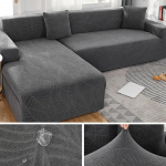 Neper&scaron;lampami žakardo sofos užvalkalai Elastingi kampai 1/2/3/4 sėdynės Tvirtas sofos užvalkalas L formos sofos dangtelio apsauginiai užvalkalai 4 SEAT (235-300CM)