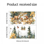 Fun-b53 Animacinis Elnias Mi&scaron;kas Vaikų Kambarys Darželis Namų Fonas Kra&scaron;tovaizdžio Sienų Lipdukas 30*60CM*2PCS/fun-b53