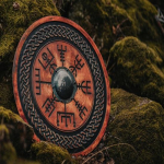 75cm Vikingų Sienų Dekoracija, Medinis Sienų Menas, Rankų Darbo Namų Dekoracija, Dovana