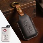 Natūralios odos raktų dėklas senojo modelio Toyota Highlander ir Land Cruiser automobiliams