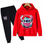 2025 MINISO Stitch Džemperiai+Kelnės Rinkiniai Vaikams 1-16 Metų Kostiumas Berniukams Sportiniai Kostiumai Vaikams Firminiai Sportiniai Kostiumai Mažojo Monstro Džemperiai Vir&scaron;us + Kelnės 2 vnt. Rinkinys 110