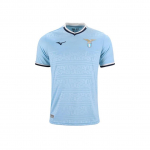 Mizuno Lazio 24/25 namų mar&scaron;kinėliai Mados trumpomis rankovėmis futbolo mar&scaron;kinėliai Vyri&scaron;ki mar&scaron;kinėliai Mėlyni P2GABX07 XL