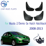 Automobilio purvasaugiai Mazda 2 / Demio Ge Hatch Hečbekui 2008-2013 m. Sparnų apsaugos nuo purslų Purvasaugiai Purvasaugio priedai