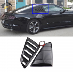 Ford Mustang 2015-2017 Blizgios Juodos Galinės &Scaron;oninės Langų Žaliuzės Matte Black