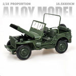 1:18 Willys GP Taktinis Karinis Džipas SUV Lydinio Metalo Liejimo Modelis Automobilis Namų Dekoras Ir Kolekcionuojami Daiktai Pomėgių Vitrina Ornamentai žalia