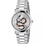 Gucci YA1264076 G-Timeless vyri&scaron;kas laikrodis 38mm sidabras
