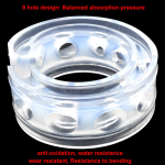 1vnt automobilio buferiai amortizatorius spyruoklinis buferis Auto Protect Spring buferis pakaba Fiat 500 VW Golf Clio Fiesta A3 Tiguan balta